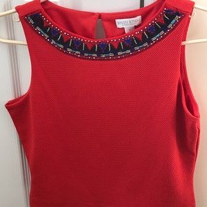 Bisou Bisou Red Crop Tank